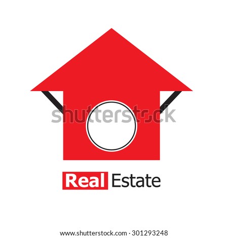 House Real Estate logo icon red design