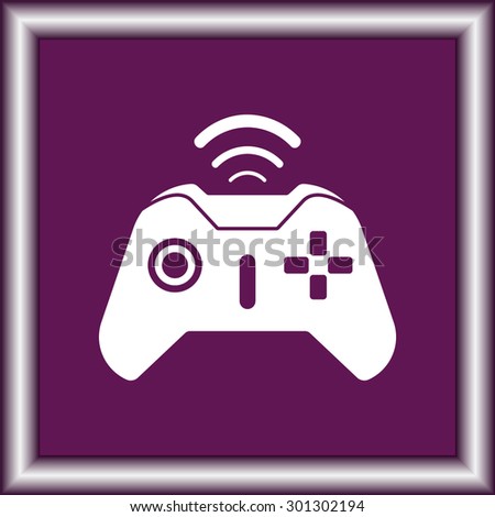 Joystick sign icon, vector illustration. Flat design style 