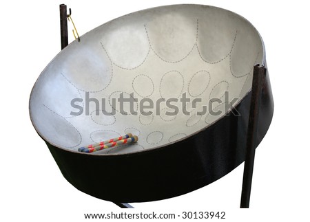 A Caribbean Style Metal Steel Drum. Royalty-Free Stock Photo #30133942