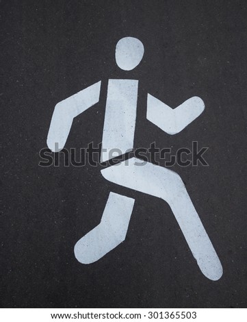 road marking on the pavement