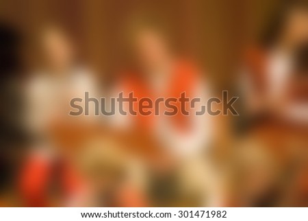 Classical concert blur background with shallow depth of field bokeh effect