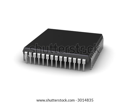 3D computer chip (can be used for print or WEB)