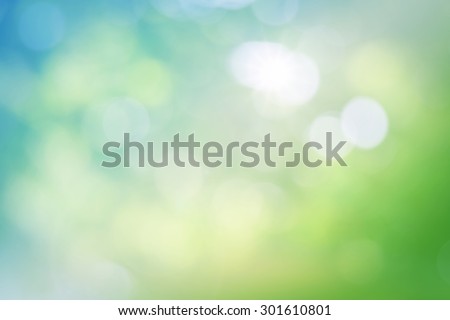 Green nature colorful abstract background