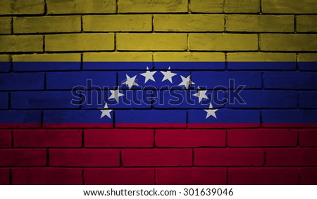  Venezuela flag Brick wall