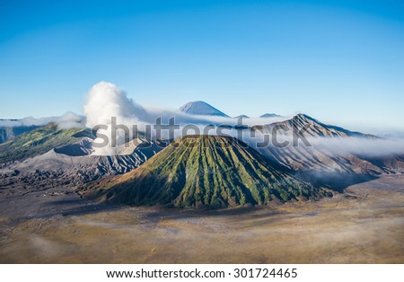 Bromo volcano in Tengger Semeru National Park, East Java, Indonesia