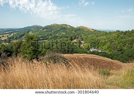 A view of the Malvern Hills