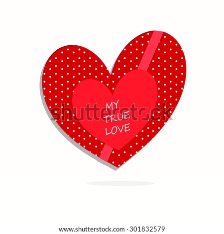 Polka Dot Heart - My True Love