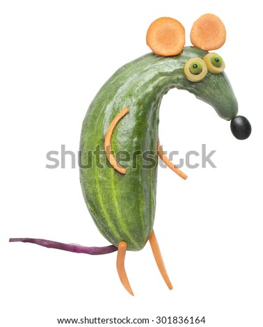 Funny vegetable rat