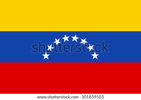 Venezuela Flag Vector Royalty-Free Stock Photo #301839503