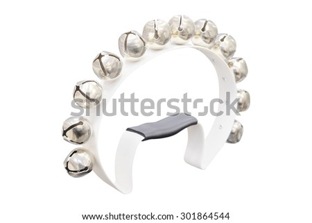 tambourine isolated on the white background