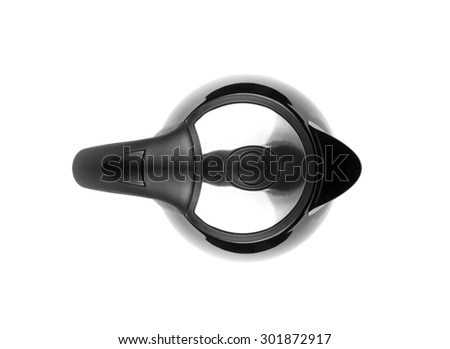 Electric kettle Isolated on white background top view Royalty-Free Stock Photo #301872917