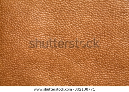 Brown leather texture closeup. Horizontal view