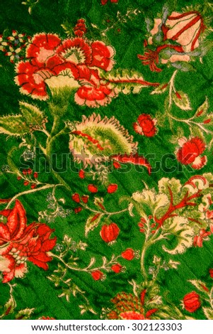 textured fabric  of flower vintage style