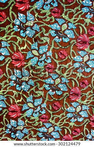 textured fabric  of flower vintage style
