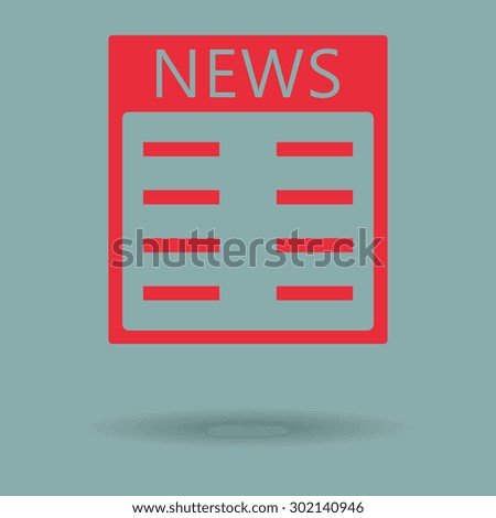 Red news vector icons