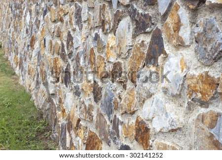 Stone wall of stone wall texture background
