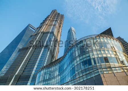 Modern skyscraper business office, sky building. Development facade city.
