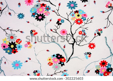 textured fabric flower of background