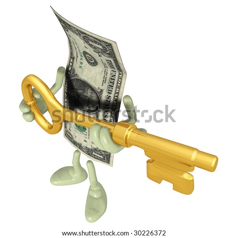 Money With Gold Key