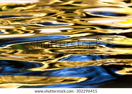 colored surface of the water as a background
