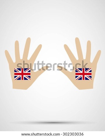 flag of united kingdom, vector illustration, graphic design, flag united kingdom, hand creative concept