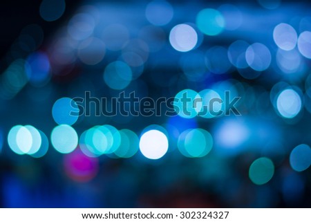 blue bokeh abstract light background