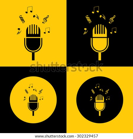 Very Useful Icon Of Microphone For Web & Mobile. Eps-10.