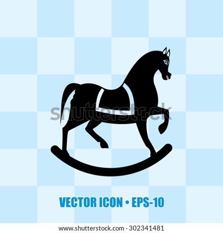 toy horse icon design, vector illustration. eps-10.
