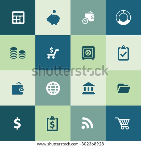 finance icons universal set for web and mobile