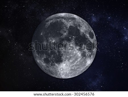 Solar System - Planet Moon. Elements of this image furnished by NASA