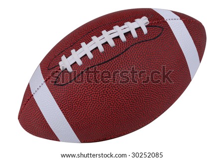 American football isolated over a white background with a clipping path Royalty-Free Stock Photo #30252085