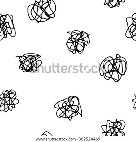 Confusion seamless pattern. Hand drawn pattern perfect for wallpaper, web, fabric, wrapping paper, phone cases. 