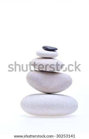 pile of white stones