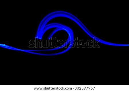 Light Painting of a Wave
