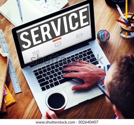 Service Loyalty Strategy Customer Help Concept