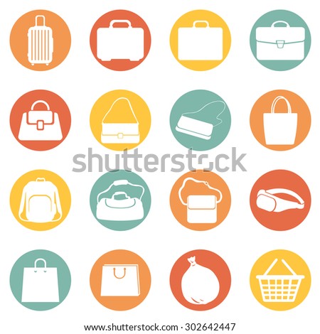 Vector Set of Bags Icons