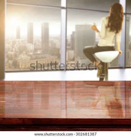 blurred background of lifestyle and red board of free space 