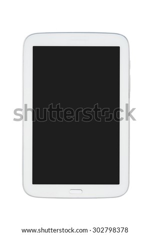 Tablet isolated on white background and Clipping path