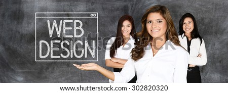 Young woman who works as a web designer