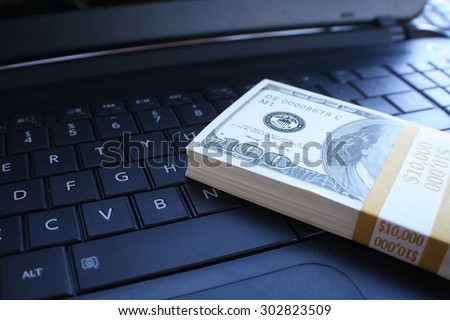 online money stock photo