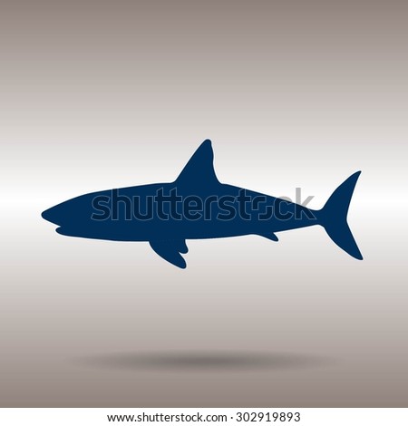 shark vector icon