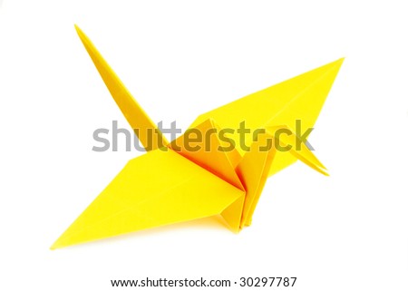Pigeon from a paper in a kind origami