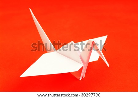 Pigeon from a paper in a kind origami