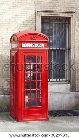 A photography of a red phone box in London
