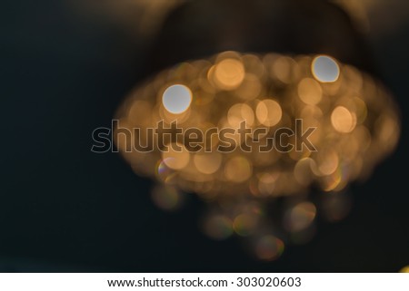 abstract background of golden bokeh use for background
