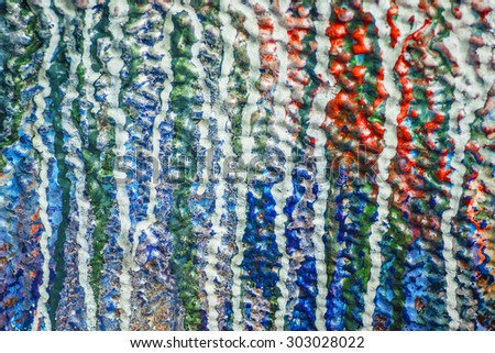 Colorful drops of wall painting macro texture background