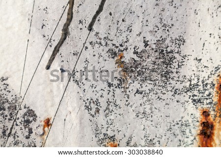 Grunge retro rusty metal with peeling paint close up photo , great texture,background or design element  for your projects