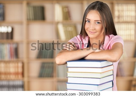 College Student, Book, Women.