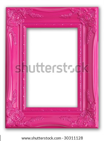 Pretty pink picture frame.