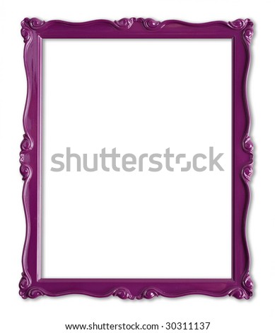 Pretty purple picture frame.